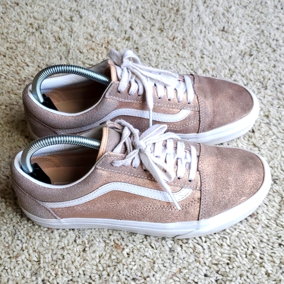 Vans Tan Old Skool Low Top Sneakers Men's 5 /Women's 8.5 - Picture 1 of 7